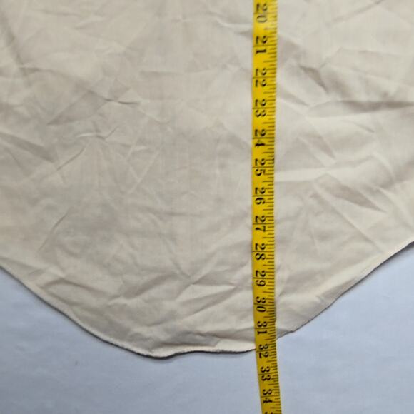 Vintage Sears Perma Prest Beige Short Sleeve Shirt 14 1/2 Men's Small Button Up - Picture 10 of 10